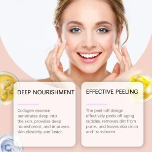 Masque visage peel-off au collagène nutrition profonde hydratation des pores et élasticité