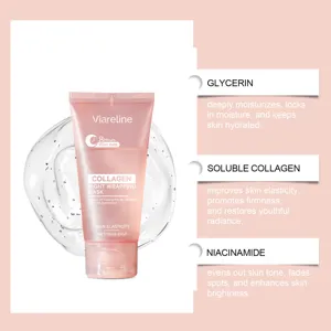 Masque peel-off visage au collagène VIARELINE détails, hydrate intensément et raffermit.