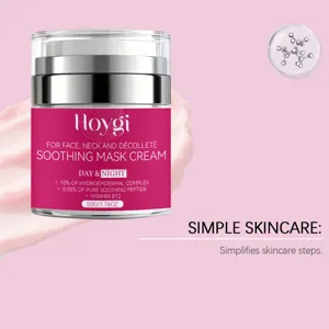 HOYGI beruhigende Gesichtsmaske Creme mit Peptid und Vitamin B12 für glatte tägliche Pflege.