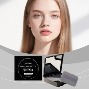 EELHOE black oil blotting sheets for face, portable mirror case with 100 oil control papers.
