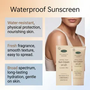 WOODSLEEP Crème Solaire Résistante à l'Eau SPF 30 Large Spectre Texture Douce 100g Quotidien
