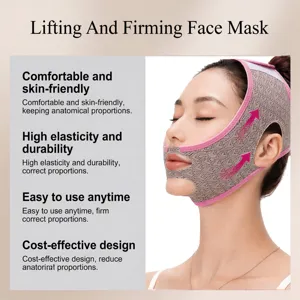 Lifting- und Straffungsgesichtsmaske, atmungsaktives elastisches Gewebe für bequeme Kontur.