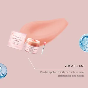 Mascarilla de labios de noche EELHOE con textura nutritiva y un práctico aplicador.