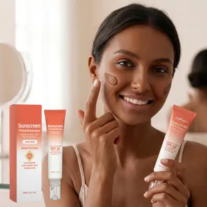 Crème Solaire Teintée Hydratante SPF 30 Large Spectre Crème Solaire Visage Légère Avec Niacinamide Et Acide Hyaluronique