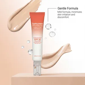 Vue détaillée de la crème hydratante teintée de 30ml avec de la niacinamide éclatante.