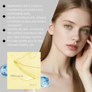 Mascarilla facial de cúrcuma y ácido kójico para cuidado diario e hidratación profunda.