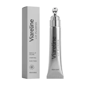 Lucidalabbra volumizzante VIARELINE con applicatore a sfera metallica, idratante 15g
