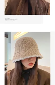 Chapeau bob en peluche confortable pour femmes hiver chaud élégant accessoire mignon