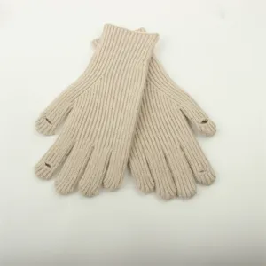 Women winter knit gloves casual solid color fingerless warm mittens stylish daily wear accessories