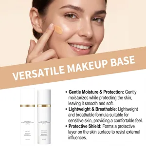 Ενυδατική κρέμα με χρώμα SPF46, ελαφριά σύνθεση για καθημερινή προστασία.