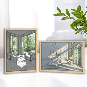 DIY LED shadow photo frame decorative art for living room bedroom wall lighting gift home decor.