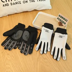 Gants de cyclisme thermiques d'hiver avec écran tactile et paume antidérapante pour sports.