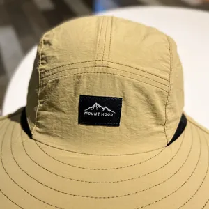 Men outdoor sun protection wide brim hiking hat khaki fishing cap detailed product view
