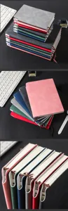 Carnet de notes professionnel rigide A5 A6 avec porte-stylo et marque-page en cuir