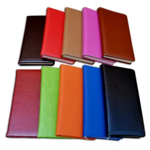 Cuaderno de negocios de cuero PU colorido a5 diario grueso oficina papetería suministros