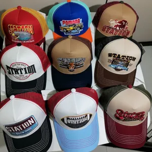 Vintage Retro Mesh Baseball Hat Unisex Trucker Cap Breathable Outdoor Sunshade Dad Hat Adjustable Streetwear Hat