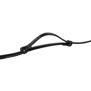 Women black patent leather thin belt adjustable strap waist accessory elegant daily wear.