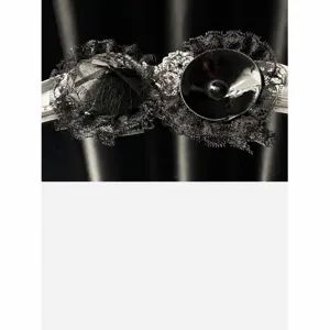 Black lace nipple covers sexy intimates cute accessories for dating and romantic adult fun.