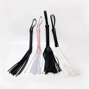 Set de látigo flogger de cuero PU accesorios de equitación cosplay flecos detalle