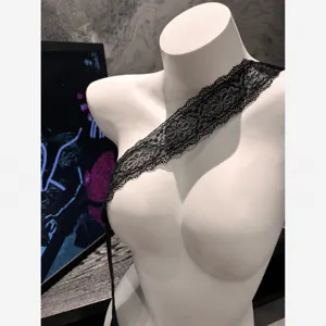 Black lace ribbon versatile strap bondage ribbon multi-purpose decorative lace accessory