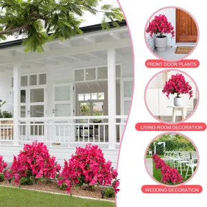 Gedetailleerde weergave van kunstmatige bougainvillea voor tuin- en huisdecor