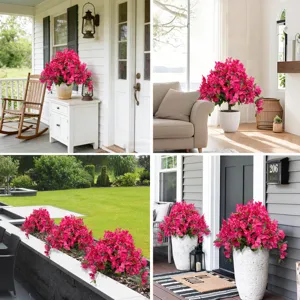 Levendige roze kunstmatige Bougainvillea voor tuin- en veranda-decoratie.