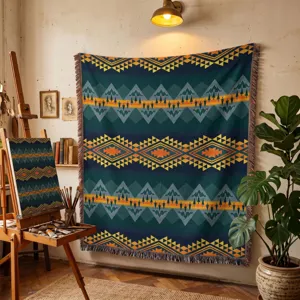 Couverture de camping de style indien bohème comme tapisserie murale
