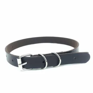 Collana girocollo in pelle nera con fibbia in metallo e anelli stile gotico punk gioiello