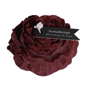 Dark red peony flower scented candle romantic aromatherapy low temperature wax for decoration