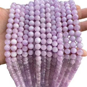 Natuurlijke lavendel kunziet edelsteen kraal strengen voor DIY sieraden armband maken