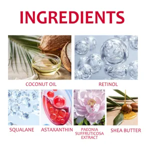 Gedetailleerde ingrediëntenkaart met natuurlijke plantenextracten en actieve stoffen.