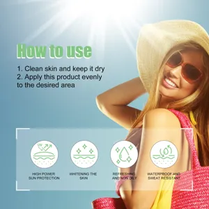 Crème solaire au jasmin pour protection UV extérieure, formule rafraîchissante et imperméable.