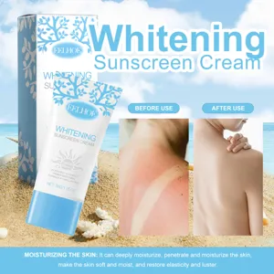 Eelhoe crème solaire blanchissante 50g vue détaillée, formule de protection UV.