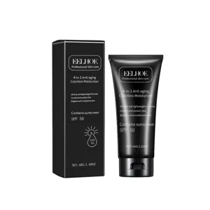 EELHOE 4-en-1 Crème Visage Hydratante Anti-Âge Incolore et Protection Solaire SPF 50 48g