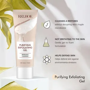 Gel exfoliant purifiant Eelhoe 50g nettoie les pores en profondeur et élimine les peaux mortes.