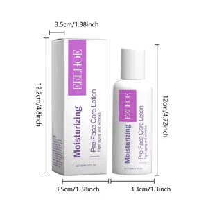 EELHOE feuchtigkeitsspendende Gesichtspflege Lotion 60ml mit detaillierten Produktabmessungen.