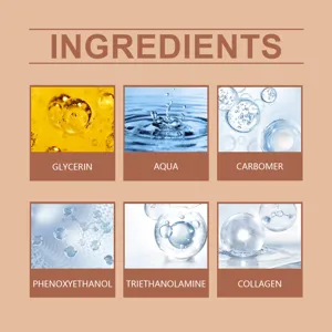 Vista detallada que muestra los principales ingredientes para el cuidado de la piel.