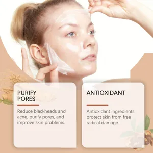 Mascarilla facial peel-off de colágeno EELHOE limpieza profunda poros antioxidante cuidado.