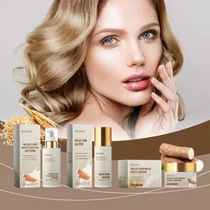 EELHOE wild yam moisturizing face cream and lotion set for dry skin hydration repair.