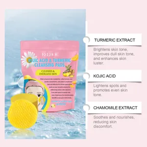 EELHOE δισκάκια καθαρισμού με kojic acid και κουρκουμά για λάμψη και περιποίηση προσώπου 40τμ