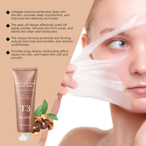 Mascarilla facial peel-off de colágeno EELHOE ofrece hidratación profunda y cuidado antiarrugas.
