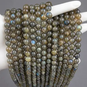 Natürliche Labradorit Rundperlen Lose Flash Stein Perlen Für DIY Schmuckherstellung Halsketten Armbänder 4mm 6mm 8mm 10mm 12mm