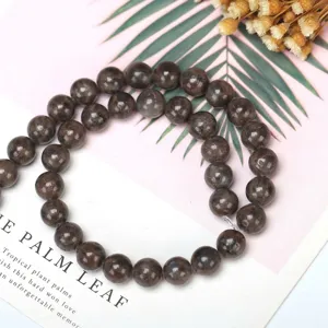 Natural flashy labradorite round beads for DIY jewelry making, crafts, and bracelets