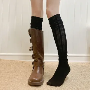 Ballett Stil Fruehling Sommer Spitzen Stulpen Stiefelsocken Braun Stiefel Detailansicht Formung