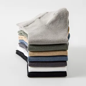 Men solid color cotton socks short breathable casual business comfortable socks set