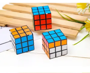 Mini 3cm 3x3 magic cube black base puzzle decompression toy gift for kids and adults