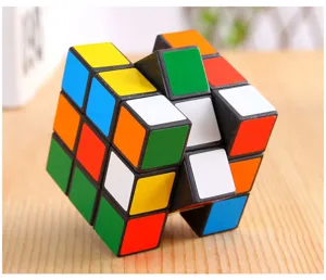 Cubo mágico 3x3 de base negra juguete de rompecabezas para principiantes, velocidad suave.
