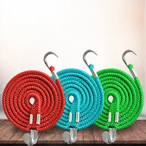 Corde élastique multi-usage avec double crochet en métal, sangle de bagage résistante.