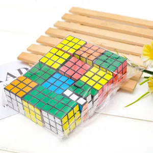 Mini 3x3 magic cube set, 3cm black base puzzle toy for kids and adults stress relief gift.