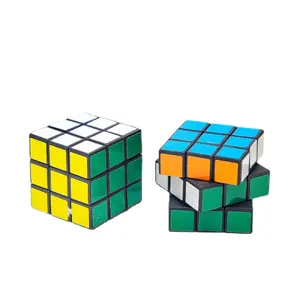 Mini 3x3 Rubik's Cube 3cm Black Base Puzzle Toy Educational Stress Relief Gift Display